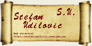 Stefan Udilović vizit kartica
